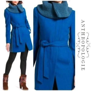 ✨SALE ✨ Anthropologie🌷Teal Fall & Winter Elevenses Coat